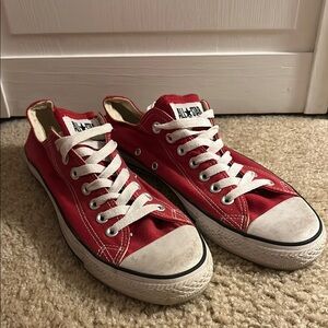 Classic Converse All Star Red Low-Top Sneakers